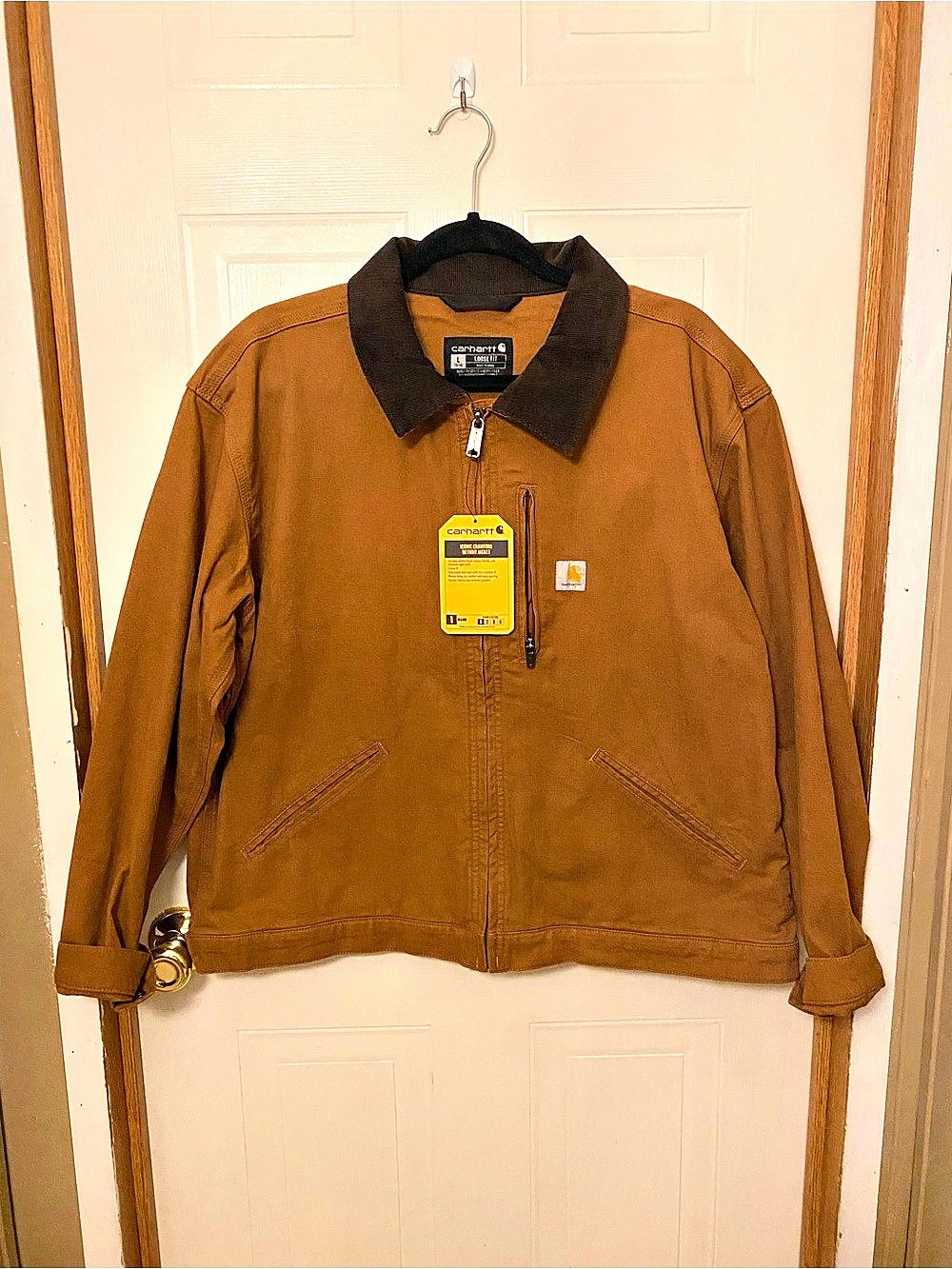 Carhartt Ladies Detroit Jacket Brown Lightweight Jacket Size Large NWT